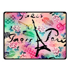 From Paris Abstract Art Pattern Two Sides Fleece Blanket (small) by Semog4