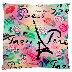 From Paris Abstract Art Pattern Standard Premium Plush Fleece Cushion Case (one Side) by Semog4