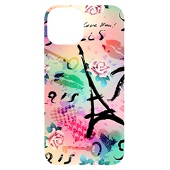 From Paris Abstract Art Pattern Iphone 14 Black Uv Print Case by Semog4