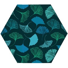 Pattern Plant Abstract Wooden Puzzle Hexagon