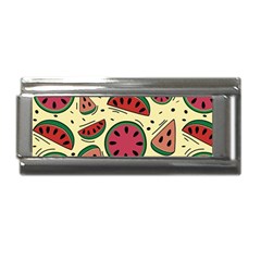 Watermelon Pattern Slices Fruit Superlink Italian Charm (9mm)