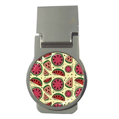 Watermelon Pattern Slices Fruit Money Clips (round)  by Semog4