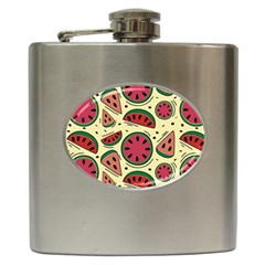 Watermelon Pattern Slices Fruit Hip Flask (6 Oz) by Semog4