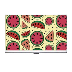 Watermelon Pattern Slices Fruit Business Card Holder by Semog4