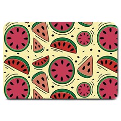 Watermelon Pattern Slices Fruit Large Doormat by Semog4