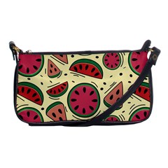 Watermelon Pattern Slices Fruit Shoulder Clutch Bag by Semog4