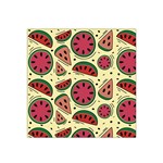 Watermelon Pattern Slices Fruit Satin Bandana Scarf 22  x 22  Front