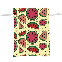 Watermelon Pattern Slices Fruit Lightweight Drawstring Pouch (xl)