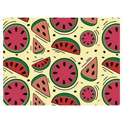 Watermelon Pattern Slices Fruit Premium Plush Fleece Blanket (extra Small)