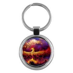 Phoenix Bird Key Chain (round) by Semog4