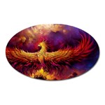 Phoenix Bird Oval Magnet Front