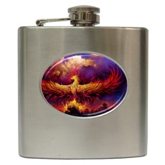 Phoenix Bird Hip Flask (6 Oz) by Semog4