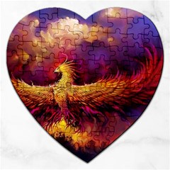 Phoenix Bird Jigsaw Puzzle (heart) by Semog4