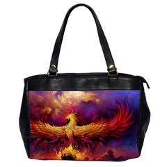 Phoenix Bird Oversize Office Handbag (2 Sides) by Semog4