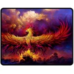 Phoenix Bird Two Sides Fleece Blanket (Medium) 58.8 x47.4  Blanket Front