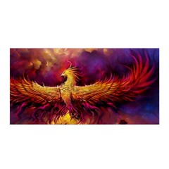 Phoenix Bird Satin Wrap 35  X 70  by Semog4