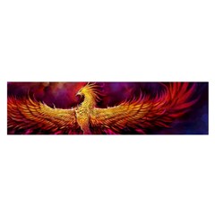 Phoenix Bird Oblong Satin Scarf (16  X 60 ) by Semog4