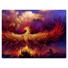 Phoenix Bird Two Sides Premium Plush Fleece Blanket (extra Small)