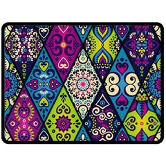 Ethnic Pattern Abstract Two Sides Fleece Blanket (large) by Semog4