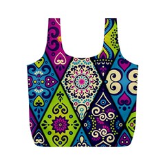 Ethnic Pattern Abstract Full Print Recycle Bag (m) by Semog4