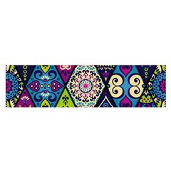 Ethnic Pattern Abstract Oblong Satin Scarf (16  X 60 ) by Semog4