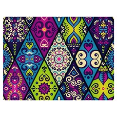 Ethnic Pattern Abstract Two Sides Premium Plush Fleece Blanket (extra Small)