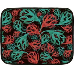 Flower Patterns Ornament Pattern Two Sides Fleece Blanket (mini)