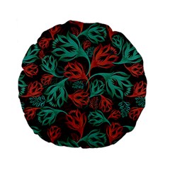 Flower Patterns Ornament Pattern Standard 15  Premium Flano Round Cushions by Semog4