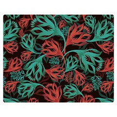 Flower Patterns Ornament Pattern Premium Plush Fleece Blanket (medium)