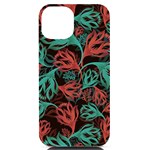 Flower Patterns Ornament Pattern iPhone 14 Black UV Print Case Front