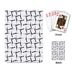 Precision Pursuit: Hunting Motif Black and White Pattern Playing Cards Single Design (Rectangle) Back