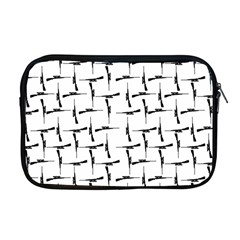 Precision Pursuit: Hunting Motif Black And White Pattern Apple Macbook Pro 17  Zipper Case by dflcprintsclothing