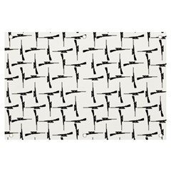 Precision Pursuit: Hunting Motif Black And White Pattern Banner And Sign 6  X 4  by dflcprintsclothing