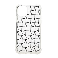 Precision Pursuit: Hunting Motif Black And White Pattern Iphone 11 Pro 5 8 Inch Tpu Uv Print Case by dflcprintsclothing