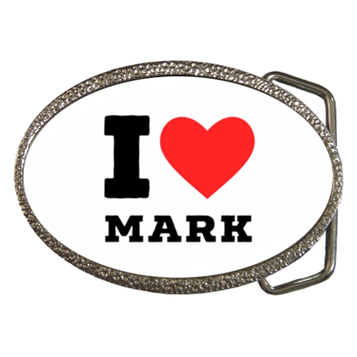 I love mark Belt Buckles