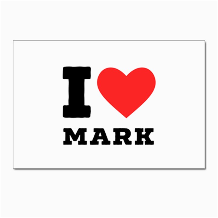 I love mark Postcard 4 x 6  (Pkg of 10)