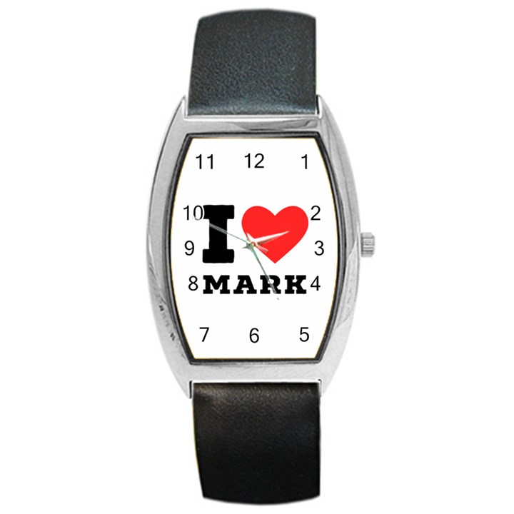 I love mark Barrel Style Metal Watch