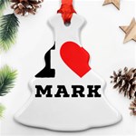 I love mark Christmas Tree Ornament (Two Sides) Front