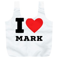 I Love Mark Full Print Recycle Bag (xl) by ilovewhateva