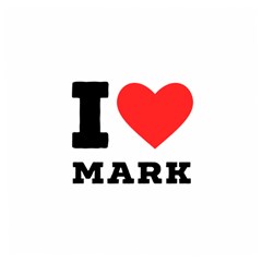 I Love Mark Wooden Puzzle Square by ilovewhateva