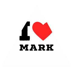 I Love Mark Wooden Puzzle Triangle by ilovewhateva