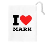 I love mark Drawstring Pouch (4XL) Front