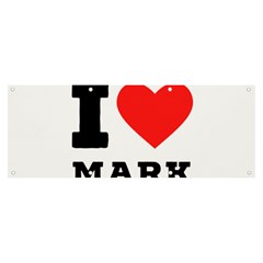 I Love Mark Banner And Sign 8  X 3  by ilovewhateva