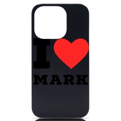 I Love Mark Iphone 14 Pro Black Uv Print Case