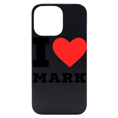 I Love Mark Iphone 14 Pro Max Black Uv Print Case