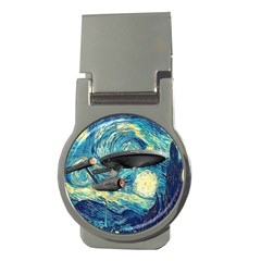 Star Trek Starship The Starry Night Van Gogh Money Clips (round)  by Semog4