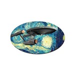 Star Trek Starship The Starry Night Van Gogh Sticker Oval (10 pack) Front