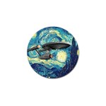 Star Trek Starship The Starry Night Van Gogh Golf Ball Marker (4 pack) Front