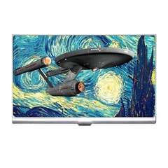 Star Trek Starship The Starry Night Van Gogh Business Card Holder by Semog4