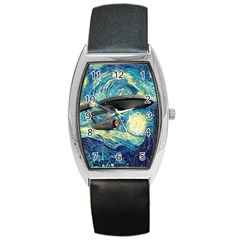 Star Trek Starship The Starry Night Van Gogh Barrel Style Metal Watch by Semog4